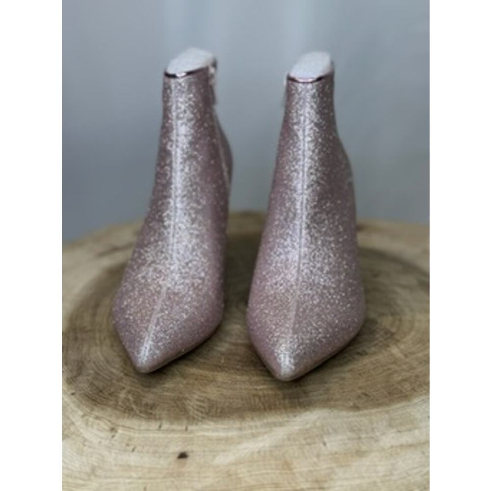 Pink Glitter Ankle Boots - Women’s Size 8
